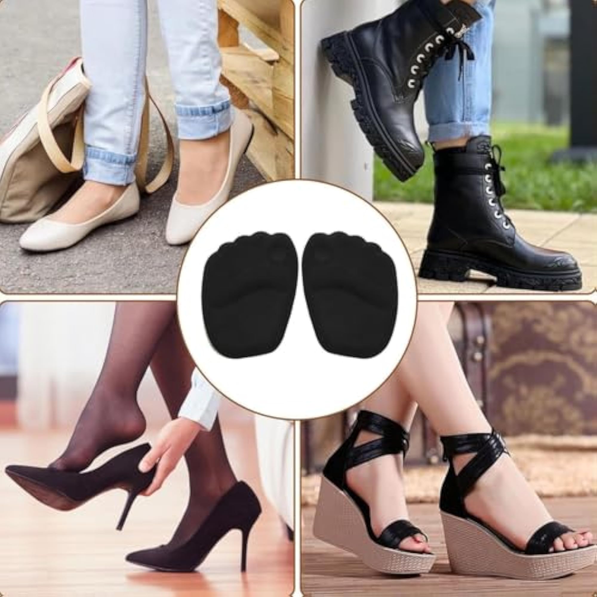 Shoe Back Pads for Loose Shoes & Heel Grips